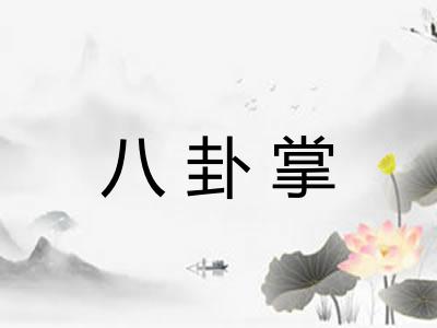 八卦掌 八卦掌
