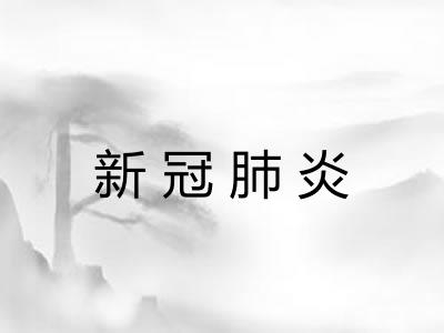 新冠肺炎 新冠肺炎