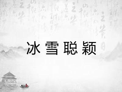 冰雪聪颖