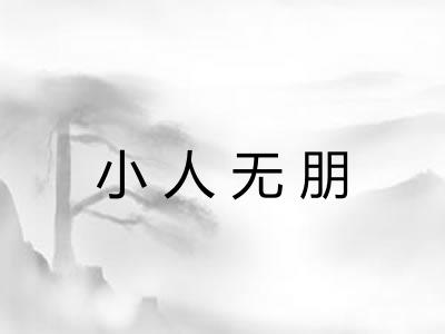 小人无朋