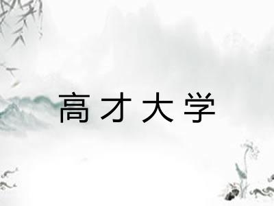 高才大学
