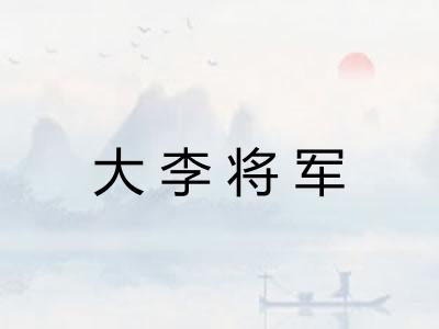 大李将军