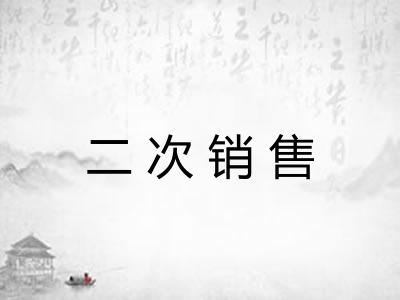 二次销售