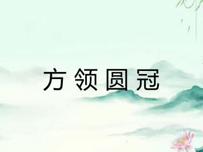 方领圆冠 方领圆冠
