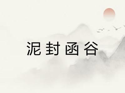 泥封函谷 泥封函谷